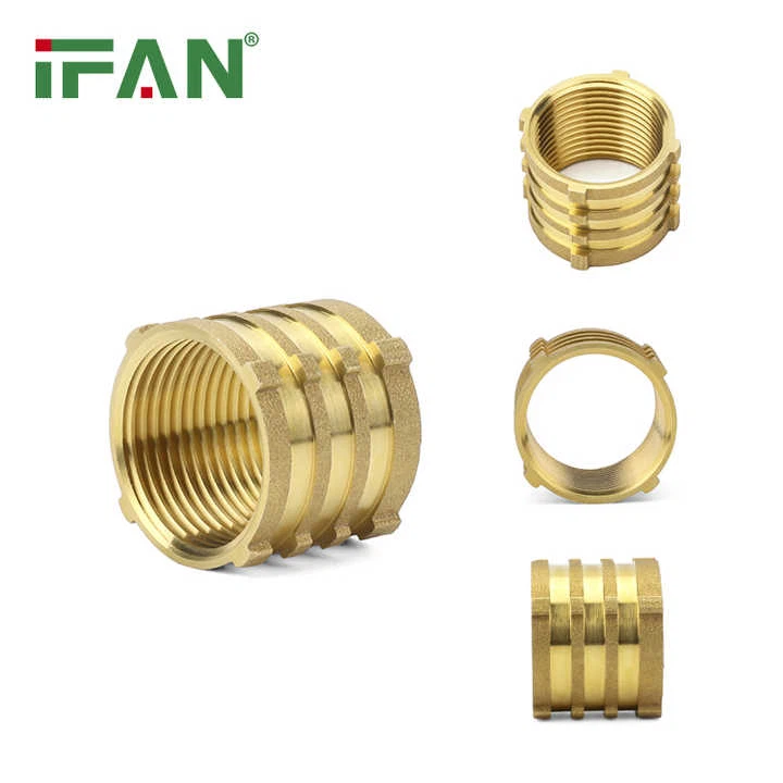 Inserti in ottone con filettatura PPR per impianti idraulici